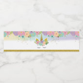 Eenhoorn Party Water Flesje Label Waterfles Etiket (Enkel label)