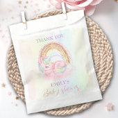 Eenhoorn Pastel Goud Regenboog Baby shower Bedankzakje