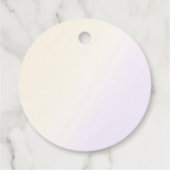 Eenhoorn Pastel Magische Regenboog Verjaardag Bedankjes Labels (Achterkant)