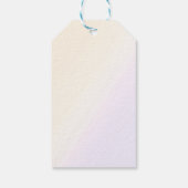 Eenhoorn Pastel Magische Regenboog Verjaardag Cadeaulabel (Achterkant)