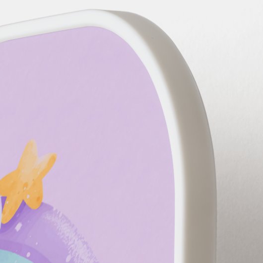 Eenhoorn  Pastel Rainbow Balloon Official USA Pickleball Paddle (Links Detail)