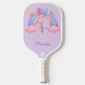 Eenhoorn  Pastel Rainbow Balloon Official USA Pickleball Paddle (Voorkant)