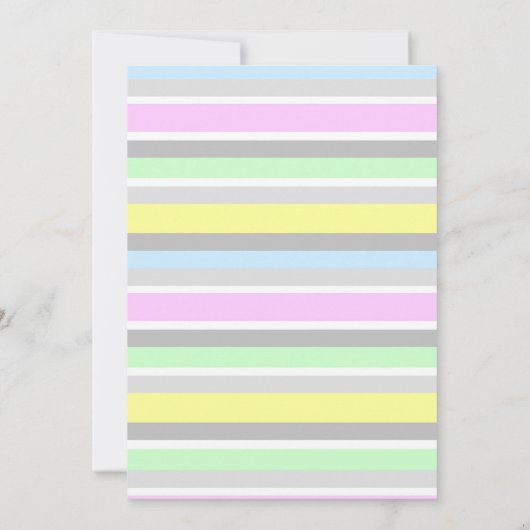 Eenhoorn Pastel Rainbow Butterflies Gouden Verjaar Kaart (Achterkant)