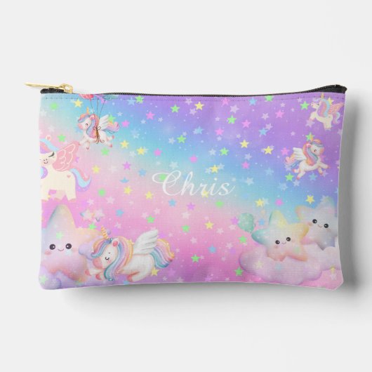 Eenhoorn pastel roze etui (Voorkant)