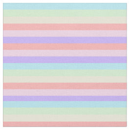 Eenhoorn pastel Snoep gekleurd gestreept Stof