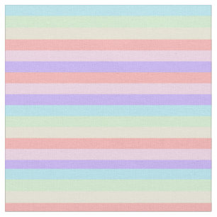 Eenhoorn pastel Snoep gekleurd gestreept Stof