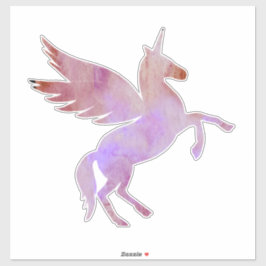 Eenhoorn, Pegasus, kleurrijke fantasiepaard sticke Sticker