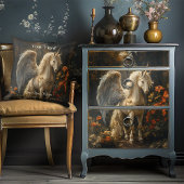 Eenhoorn Pegasus Woodland Floral Decoupage Tissuepapier