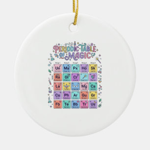 Eenhoorn Periodiek Systeem van Magie Trendy Schatt Keramisch Ornament