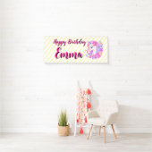 eenhoorn & personaliseer je naam spandoek (Insitu)