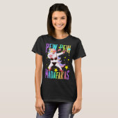 Eenhoorn Pew Madafakas Dabbing Eenhoorn Fun Sayi T-shirt (Voorkant volledig)