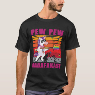 Eenhoorn Pew Pew Madafakas Vintage Eenhoorn T-shirt