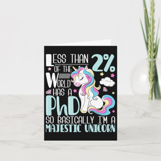 Eenhoorn - PhD Afstuderen. Afstuderen doctoraat Kaart (Voorkant)