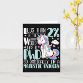 Eenhoorn - PhD Afstuderen. Afstuderen doctoraat Kaart (Gele Bloem)