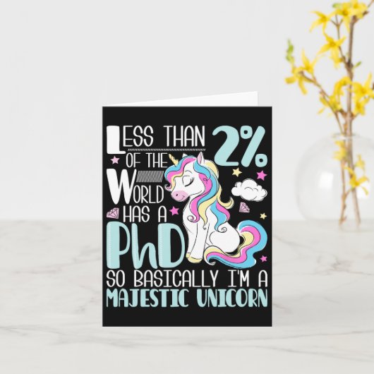 Eenhoorn - PhD Afstuderen. Afstuderen doctoraat Kaart (Gele Bloem)