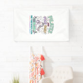 Eenhoorn Pilates en Pixie Dust Vet Typografie T-S Spandoek (Insitu)