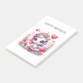 Eenhoorn Piloot Verjaardag Post-it® Notes (Schuin)