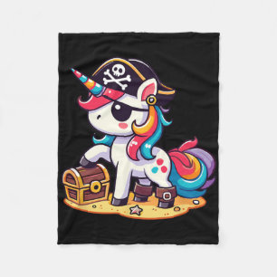 Eenhoorn piratenkostuum Halloween Fleece Deken