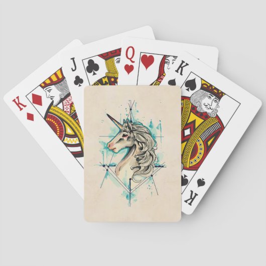 Eenhoorn Pokerkaarten (Achterkant)