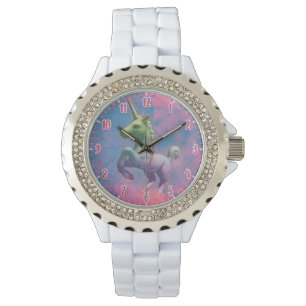 Eenhoorn polshorloge (roze) horloge