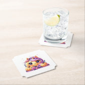 Eenhoorn pompoen 01 kartonnen onderzetters (Insitu)