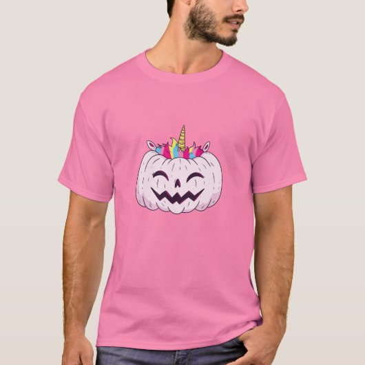 Eenhoorn Pompoen T-shirt (Voorkant)