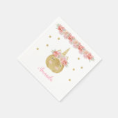 Eenhoorn pompoenpapier servet (Hoek)