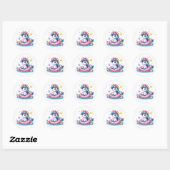  Eenhoorn Pool Party Stickers (Vel)