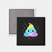 Eenhoorn Poop Magic Rainbow Fun Halloween Kostuum Magneet (Voorkant / Achterkant)