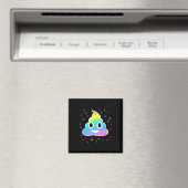 Eenhoorn Poop Magic Rainbow Fun Halloween Kostuum Magneet (Insitu (Vaatwasser))