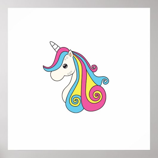 eenhoorn poster (Voorkant)