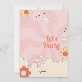 Eenhoorn Prank Verjaardag deel 2, Groovy Party Feestdagenkaart (Achterkant)