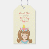 Eenhoorn Prinses Cadeaulabel (Achterkant)