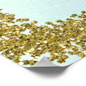 Eenhoorn Prinses Diva Iridescente Regenboog Pastel Poster (Hoek)