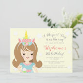 Eenhoorn Prinses Kaart (Staand voorkant)