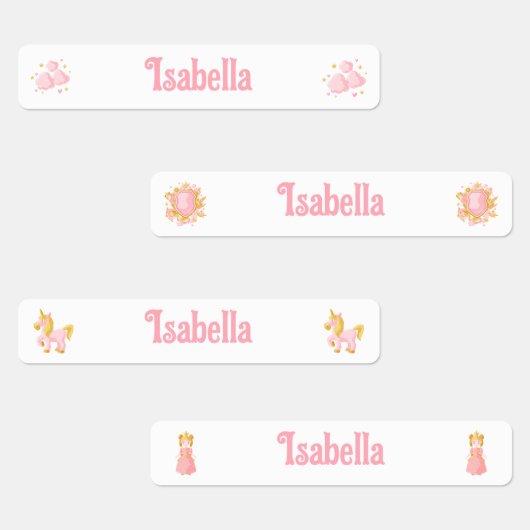 Eenhoorn Prinses Terug naar School Kleding Labels (Groep)