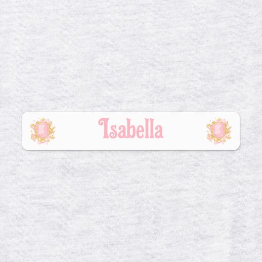 Eenhoorn Prinses Terug naar School Kleding Labels (Design 2)