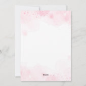 Eenhoorn prinses verjaardag uitnodiging (Achterkant)