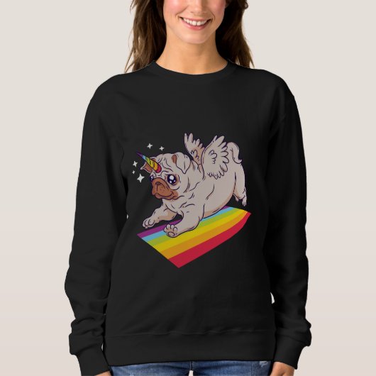 Eenhoorn Pug Classic T-shirt 20 (Voorkant)