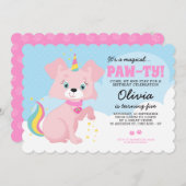 Eenhoorn Puppyl - Unipuppy Meisjes Verjaardag Kaart (Voorkant / Achterkant)