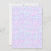 Eenhoorn Rainbow Birthday Kaart Sjabloon (Achterkant)