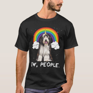 Eenhoorn Rainbow Magic Bearded Collie T-shirt