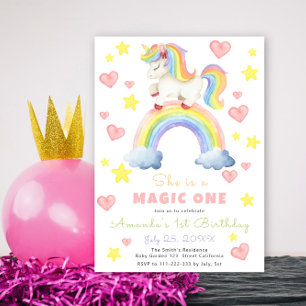 Eenhoorn Rainbow Magic One Eerste Verjaardag Kaart