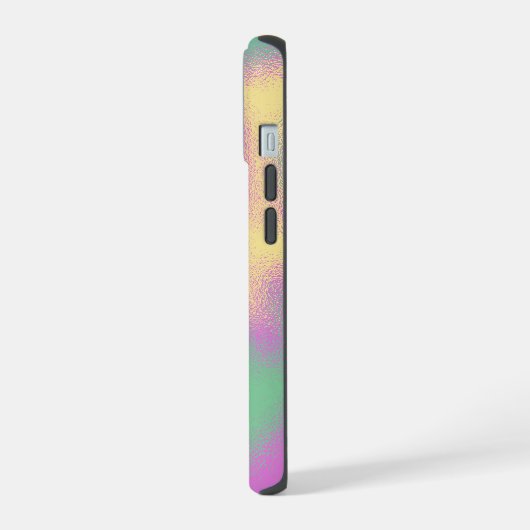 Eenhoorn Rainbow Metallic Folie Effect iPhone 15 Case (Linkerkant)