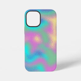 Eenhoorn Rainbow Metallic Folie Effect iPhone 12 Mini Hoesje