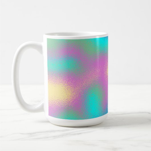 Eenhoorn Rainbow Metallic Folie Effect Koffiemok (Links)