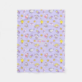 Eenhoorn Rainbow Star Light Paarse gepersonaliseer Fleece Deken