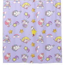 Eenhoorn Rainbow Star Light Paarse thema