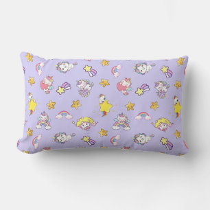 Eenhoorn Rainbow Star Light Paarse thema Kussen