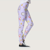 Eenhoorn Rainbow Star Light Paarse thema Leggings (Rechts)